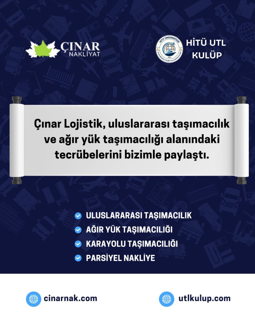 Çınar Lojistik'i Ziyaret Ettik